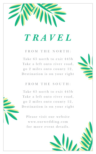Tropical Dream Direction Cards
