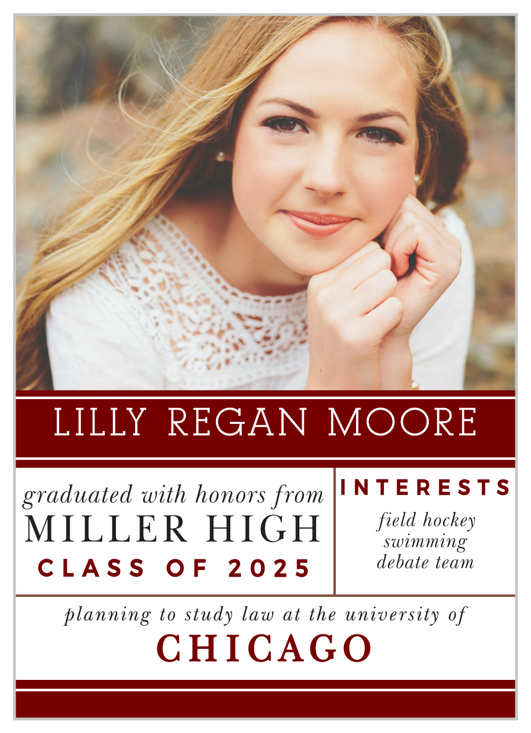 Grad Stats Graduation Announcements