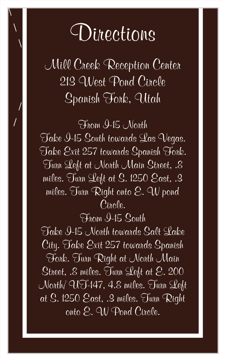 Photo Strip Direction Cards