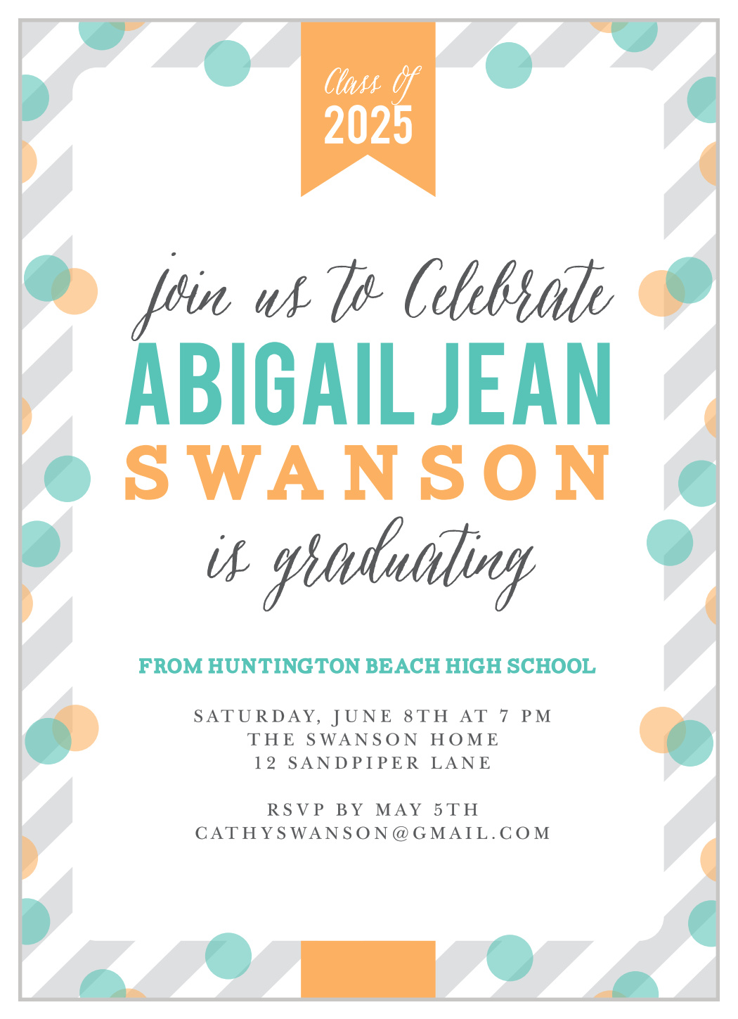 Jubilation Banner Graduation Invitations