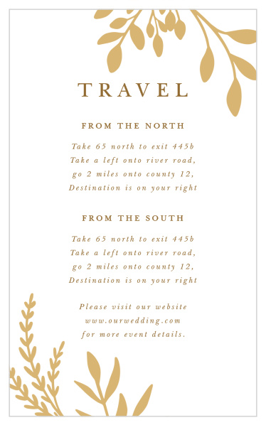 Autumn Leaves Direction Cards