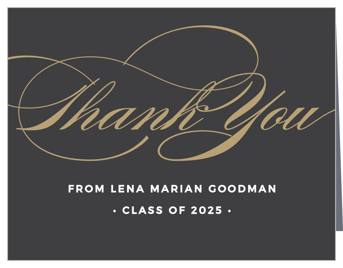 Graceful Grad Graduation Thank You Cards