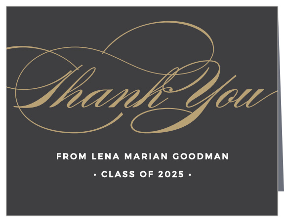 Graceful Grad Graduation Thank You Cards