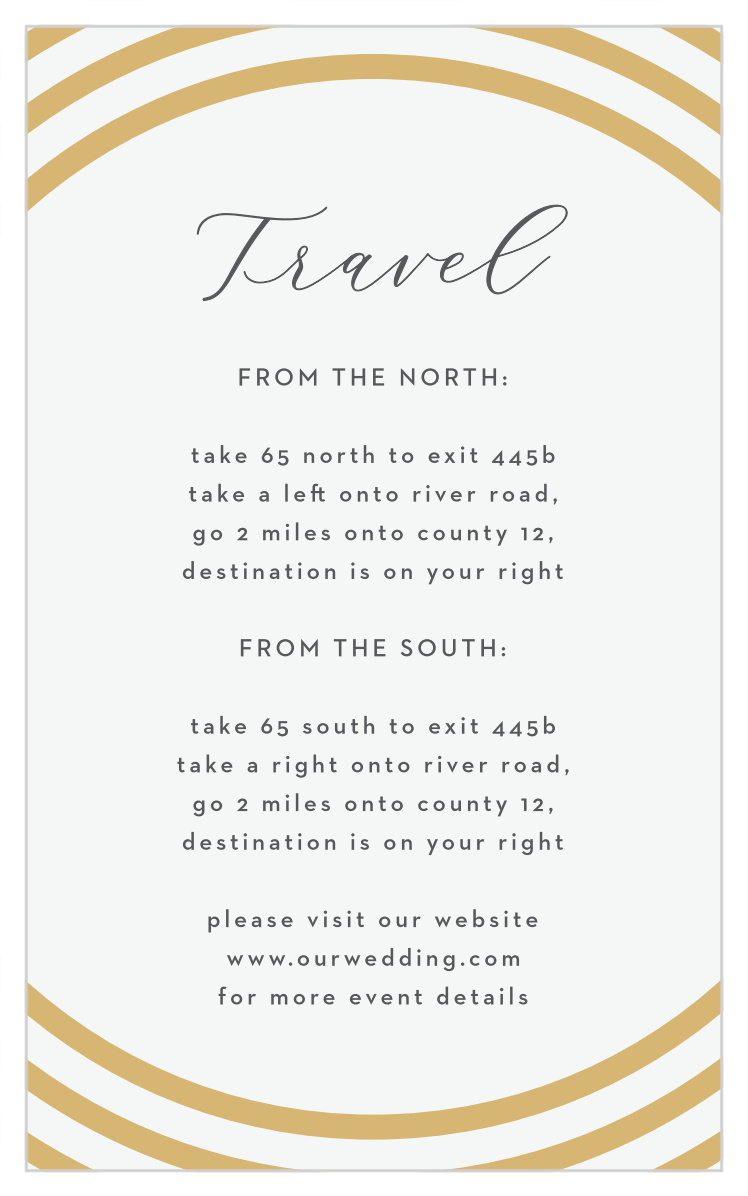 Modern Circles Direction Cards