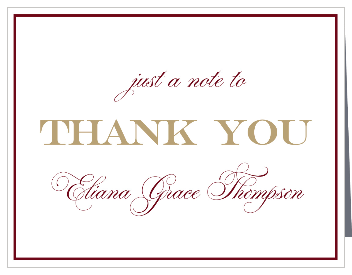 Bold Year Graduation Thank You Cards