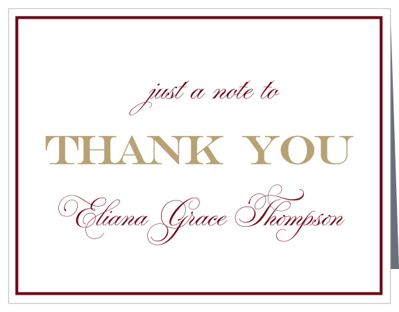 Bold Year Graduation Thank You Cards