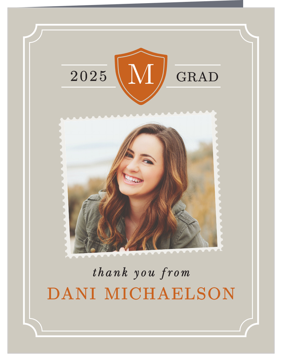 College Colors Graduation Thank You Cards