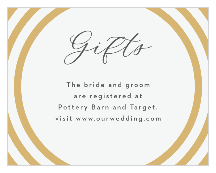 Modern Circles Registry Cards