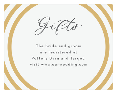 Modern Circles Registry Cards
