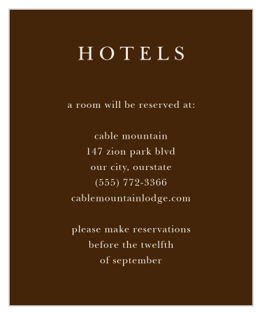 Sheer Overlay Accommodation Cards