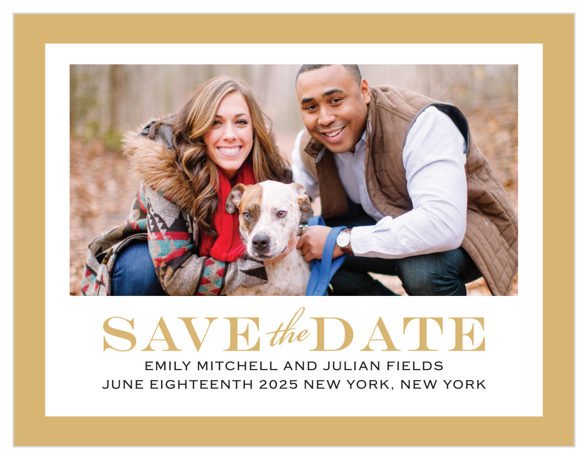 Classic Border Save-the-Date Magnets
