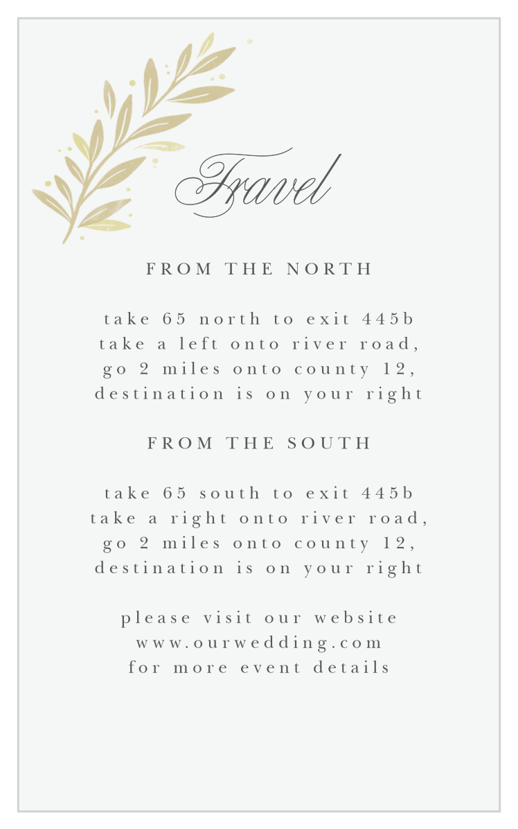Modern Half Circle Direction Cards