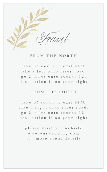 Modern Half Circle Direction Cards