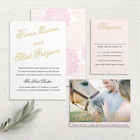 Sweetheart Script Wedding Invitations