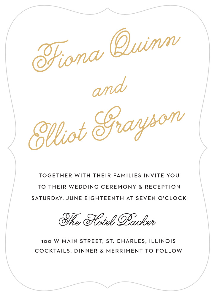 Sweetheart Script Wedding Invitations