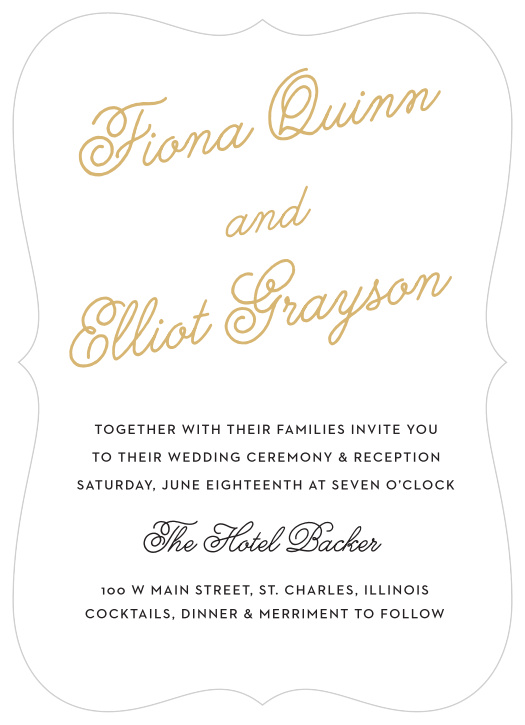 Sweetheart Script Wedding Invitations