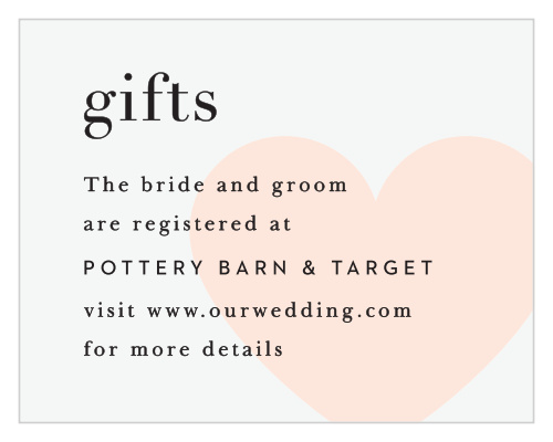 Heart to Heart Registry Cards
