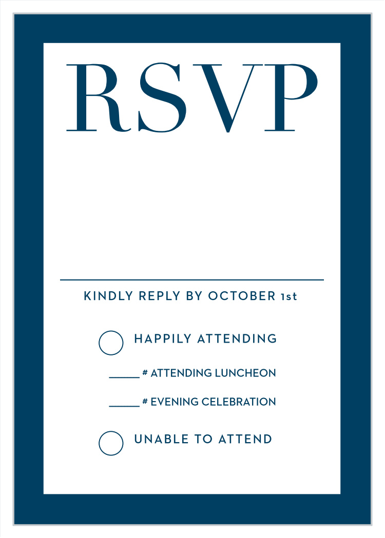 Bold Names Bar Mitzvah Response Cards