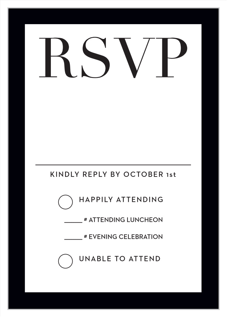 Bold Names Bat Mitzvah Response Cards