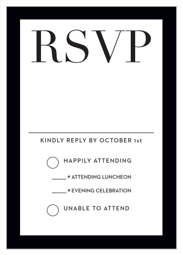 Bold Names Bat Mitzvah Response Cards