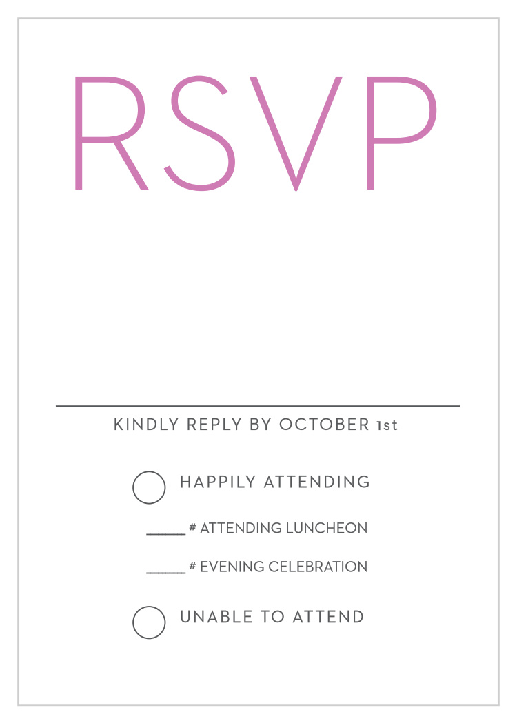 Colorful Names Bat Mitzvah Response Cards