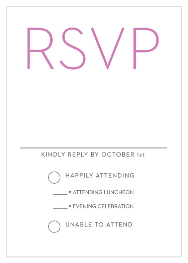 Colorful Names Bat Mitzvah Response Cards