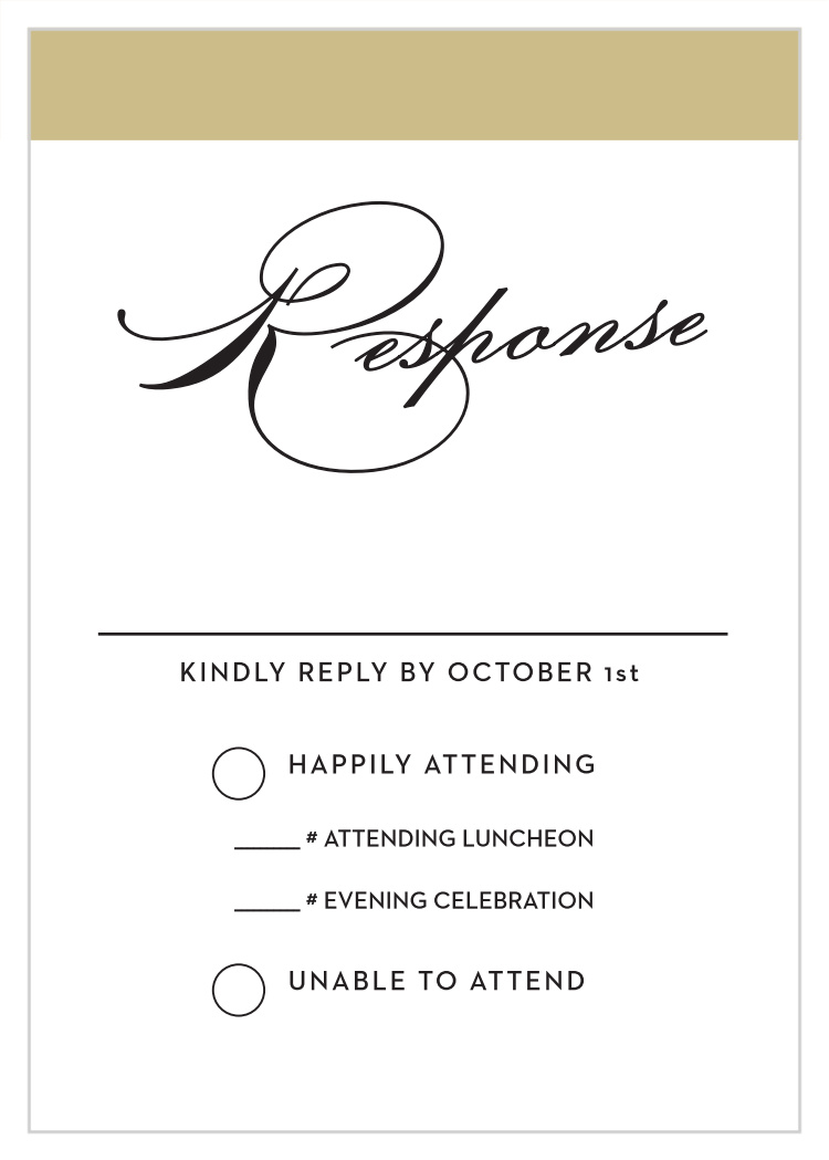 Scallop Frame Bat Mitzvah Response Cards