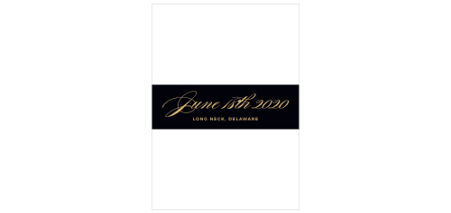 Minimalist Typography Belly Band