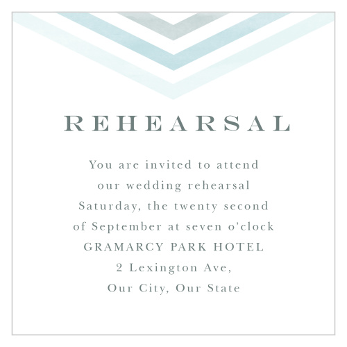 Chevron Arrow Rehearsal Cards