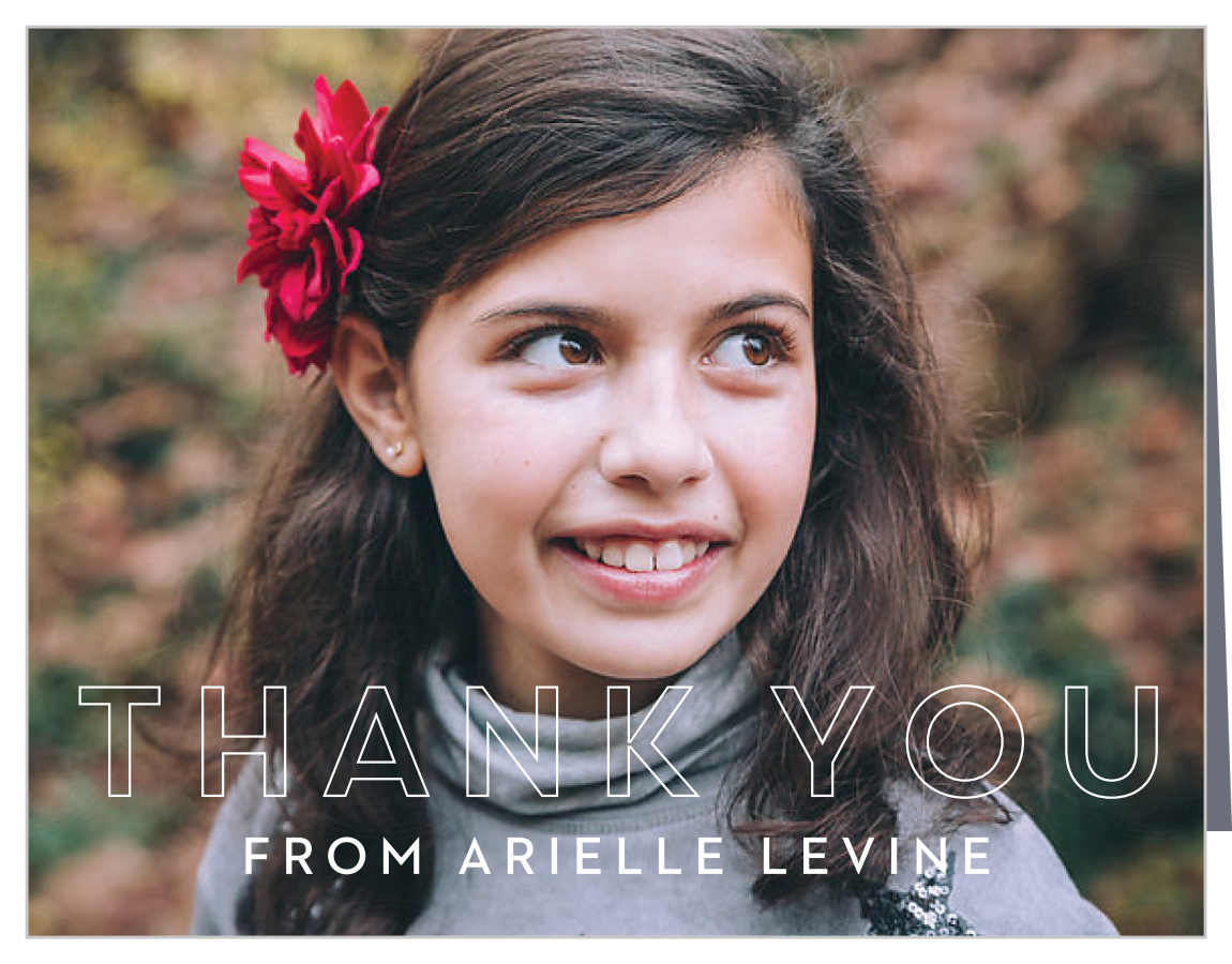 Our Star Bat Mitzvah Thank You Cards