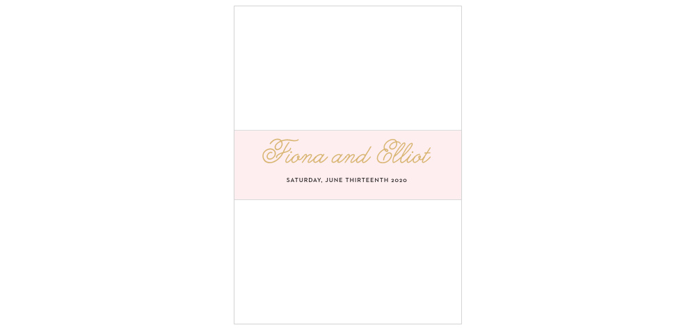 Sweetheart Script Belly Band