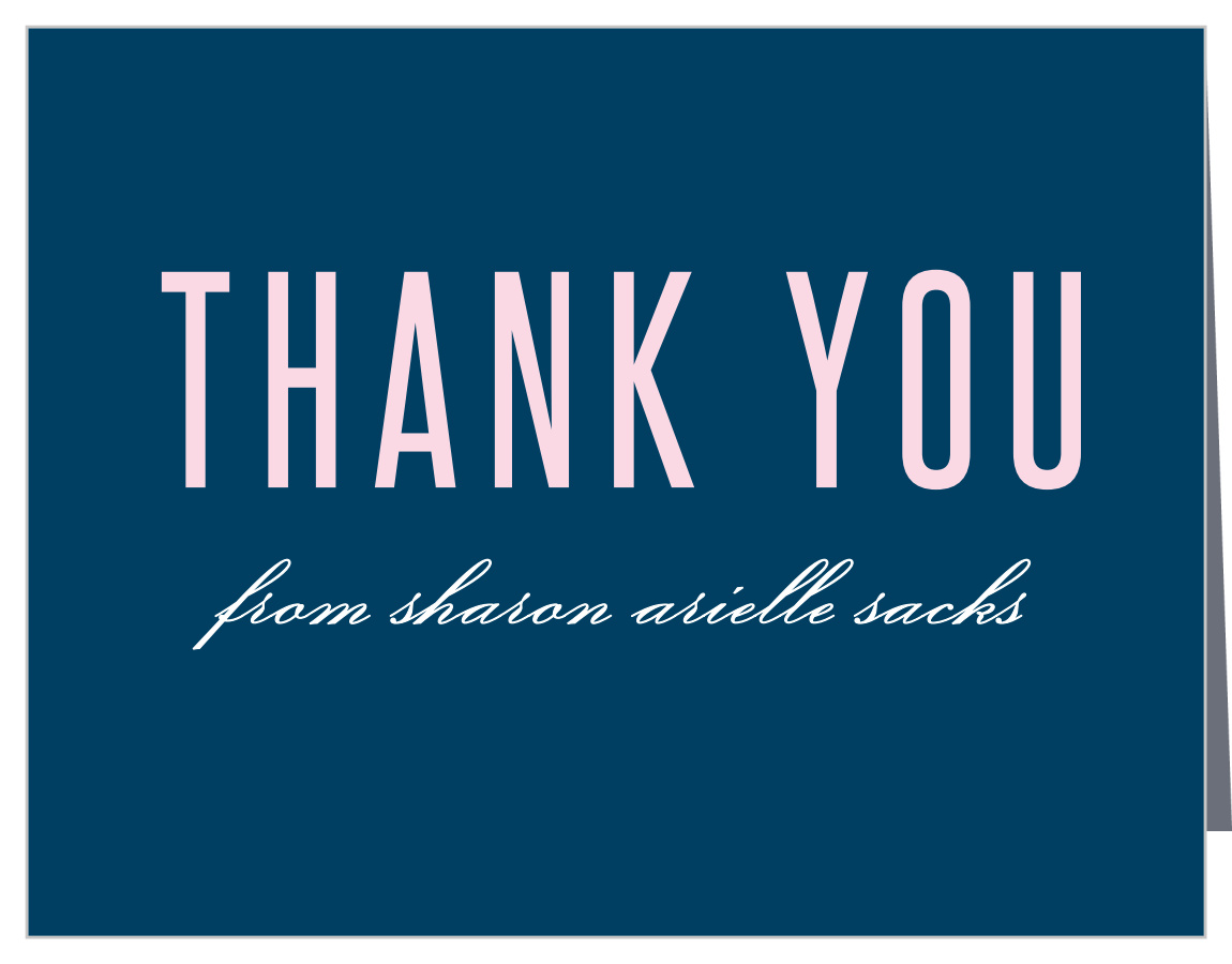 Precious Traditions Bat Mitzvah Thank You Cards