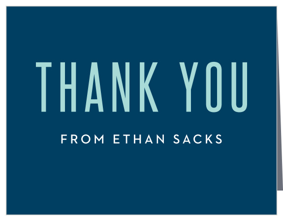 Precious Traditions Bar Mitzvah Thank You Cards