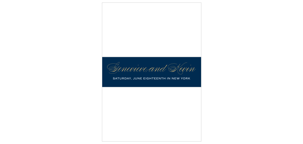 Glamorous Typography Belly Band