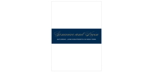 Glamorous Typography Belly Band