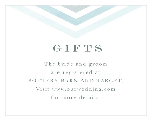 Chevron Arrow Registry Cards
