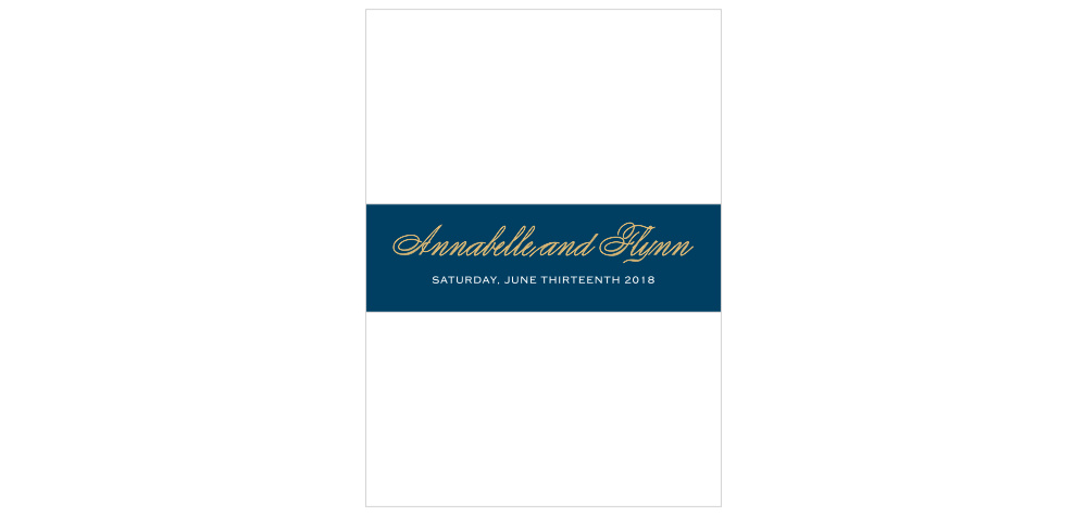 Statement Script Belly Band