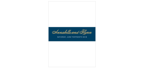 Statement Script Belly Band