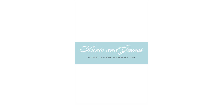Swirling Simplicity Wedding Belly Bands