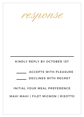 Minimalist Typography Response Cards