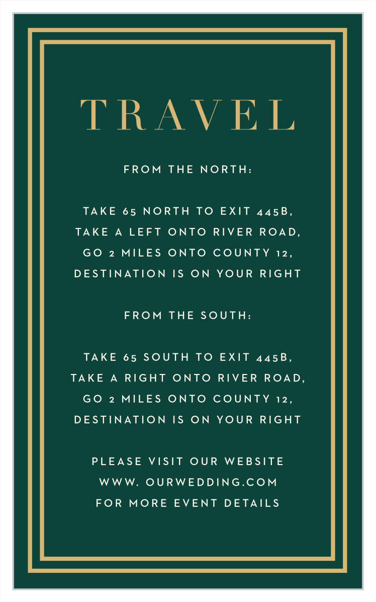 Elegant Overlap Direction Cards