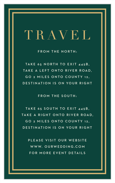 Elegant Overlap Direction Cards