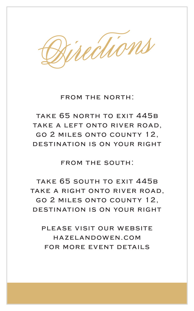 Statement Script Direction Cards