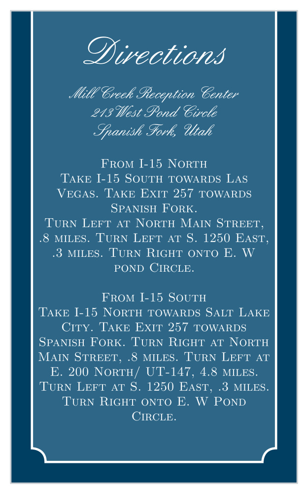 Lace Doily Direction Cards