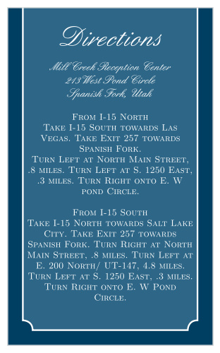 Lace Doily Direction Cards