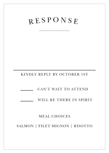 Elegant Vintage Response Cards