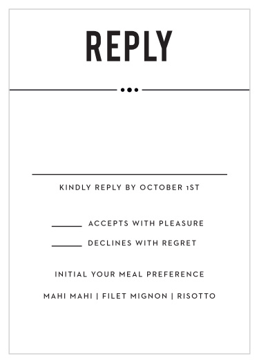 Perennial Playbill Response Cards