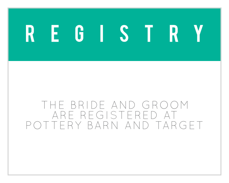 Scrolls & Scallops Registry Cards