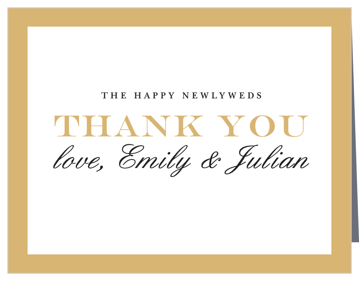 Classic Border Thank You Cards