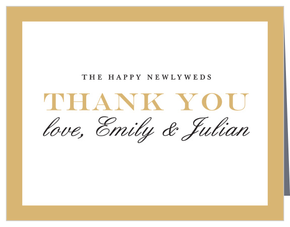 Classic Border Thank You Cards